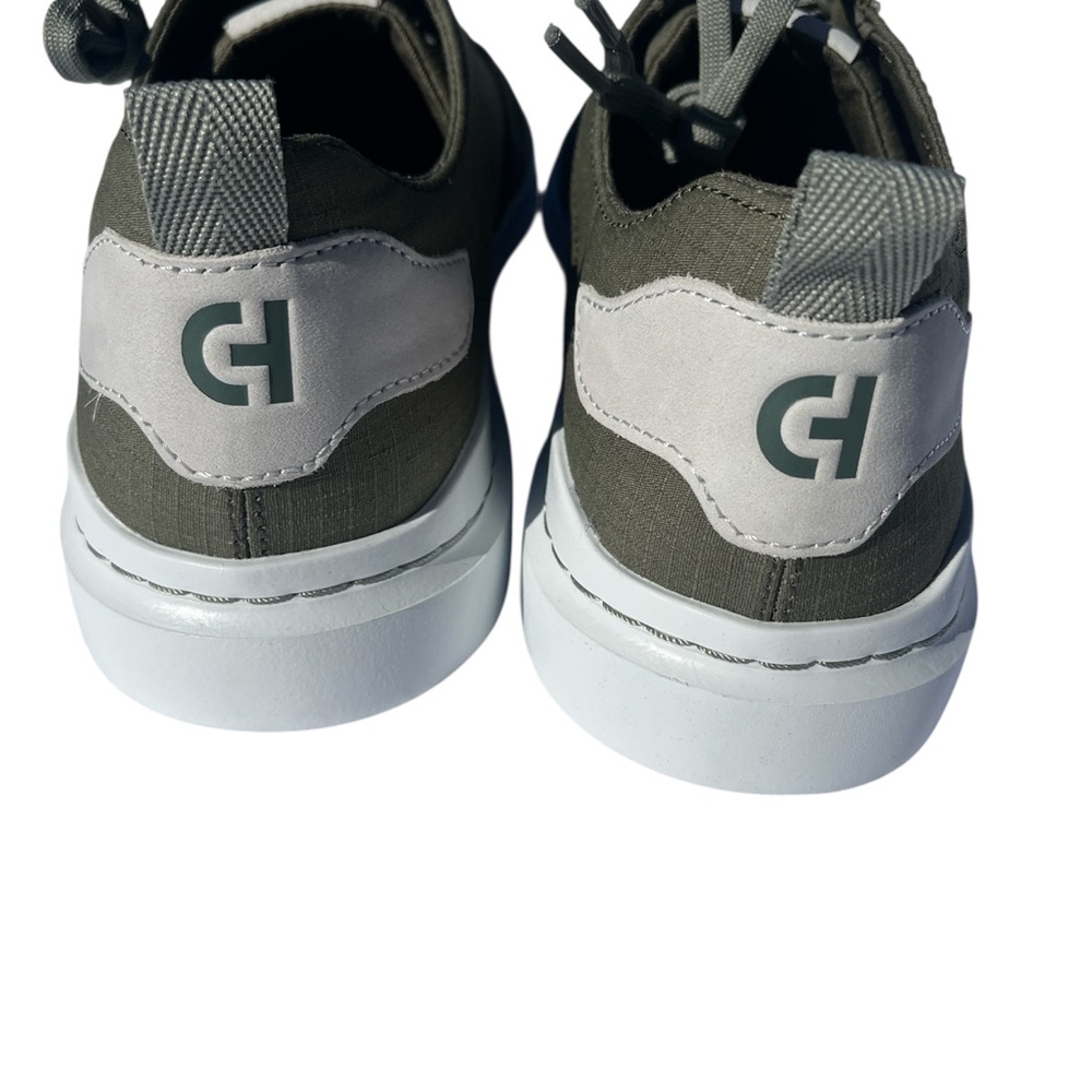 Cole Haan New Men's 10.5 Olive Green Canvas Sneakers - Picture 5 of 7